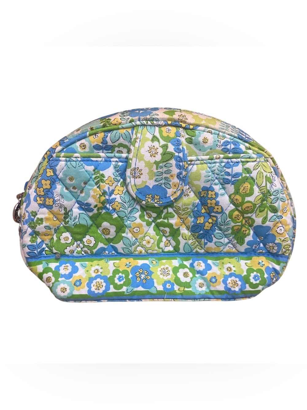 Vera Bradley Womens Cosmetic Travel Bag In English Meadow Retired Makeup Bag